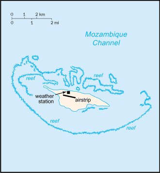 Map of Juan de Nova Island