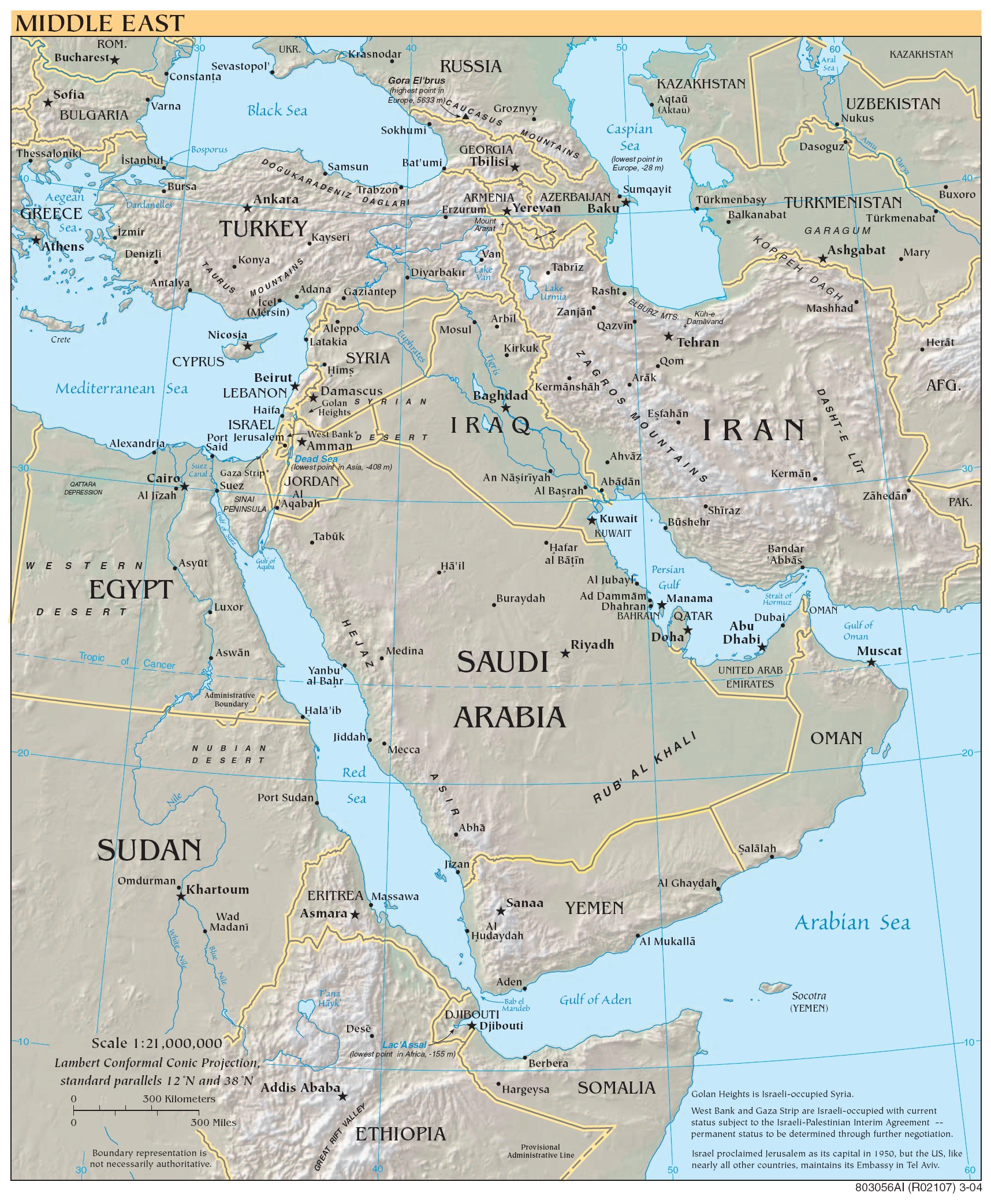 Sésamo - Mapas, Maps - Middle East