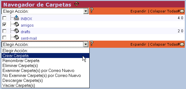 Correo CV - Crear carpeta Correo CV - Crear carpeta