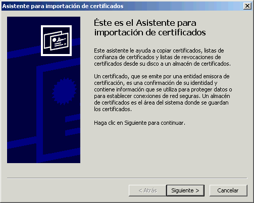 CorreoCV - Certificados - Asistente - Paso 1 CorreoCV - Certificados - Asistente - Paso 1