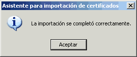 CorreoCV - Certificados - Importación de certificado correcta CorreoCV - Certificados - Importación de certificado correcta