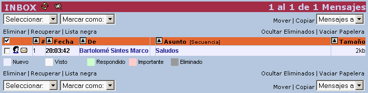 CorreoCV - Tienes un mensaje por leer en la cuenta de correo CorreoCV - Tienes un mensaje por leer en la cuenta de correo