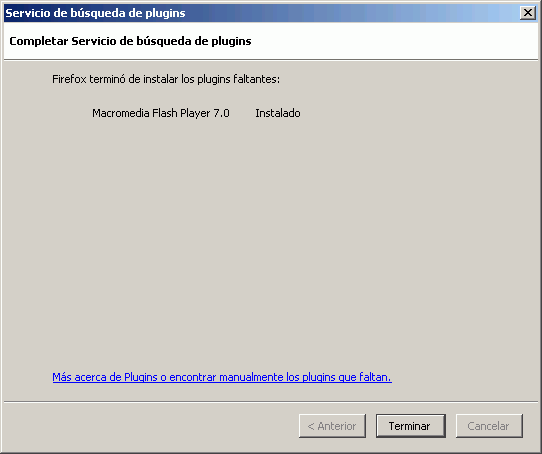 Mozilla Firefox 1.0 - Instalacin plug-in Flash - paso 6