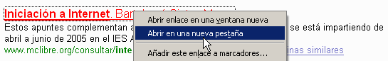 Firefox 1.5 - Pestaas - Abrir nueva pestaa 3