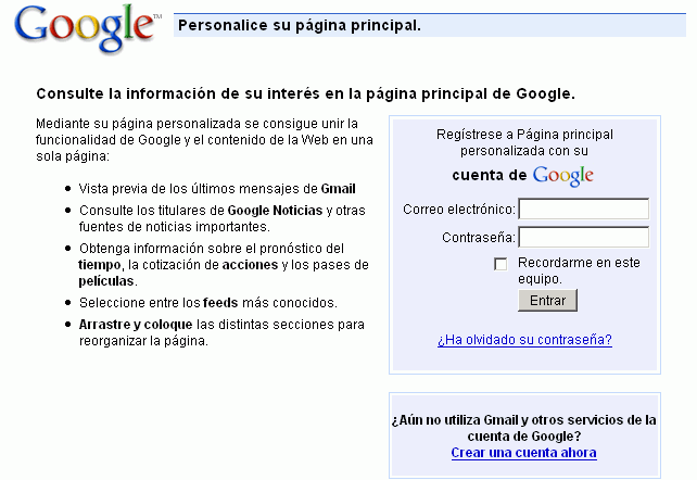 Google - Acceder a cuenta de Google