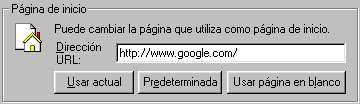 Internet Explorer 5.5 - Configurar pgina de inicio