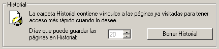 Internet Explorer 6.0 - Borrar historial