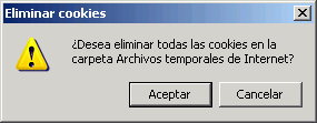 Internet Explorer 6.0 - Eliminar cookies