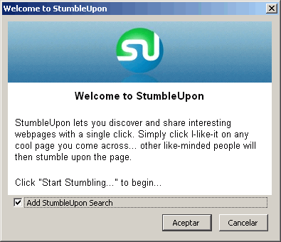StumbleUpon - Bienvenida