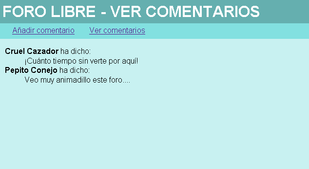 Foro - Ver comentarios (2)