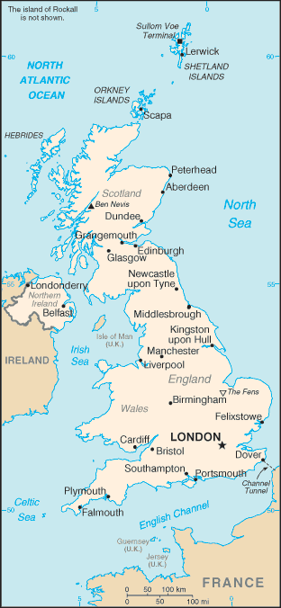 Map of United Kingdom